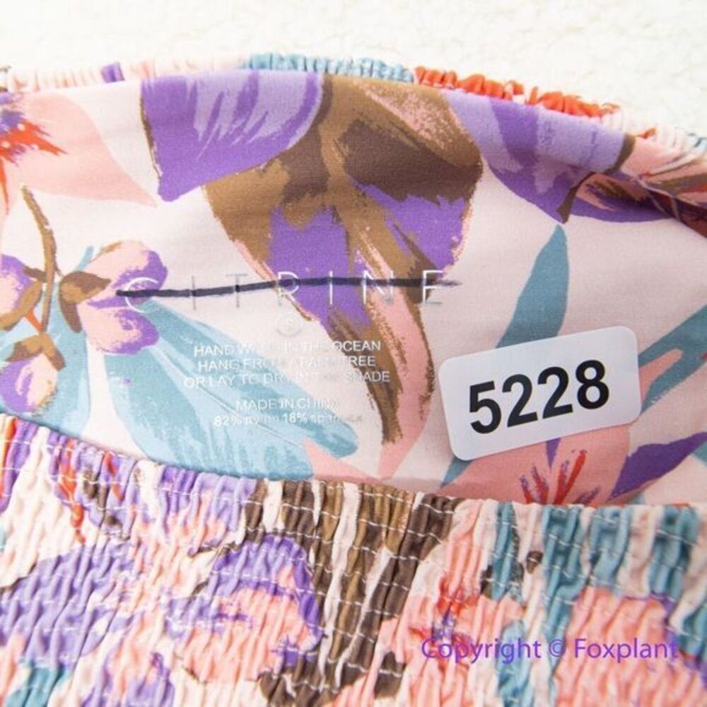NEW Free People Citrine Dakota  aloha blooms floral bikini bottom, size S‎ - Picture 10 of 12